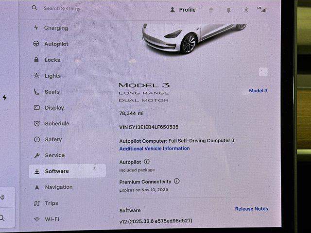 used 2020 Tesla Model 3 car, priced at $19,496