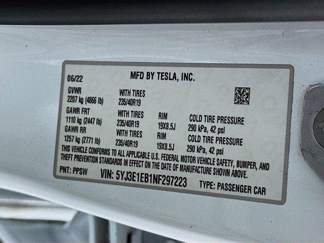 used 2022 Tesla Model 3 car, priced at $21,897