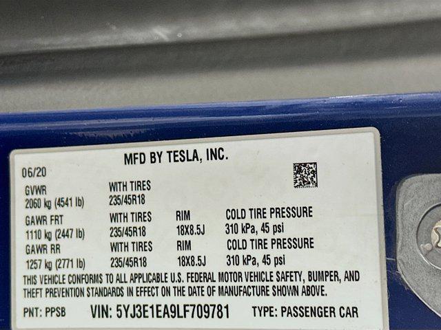 used 2020 Tesla Model 3 car, priced at $22,997