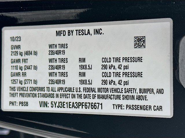 used 2023 Tesla Model 3 car, priced at $25,899