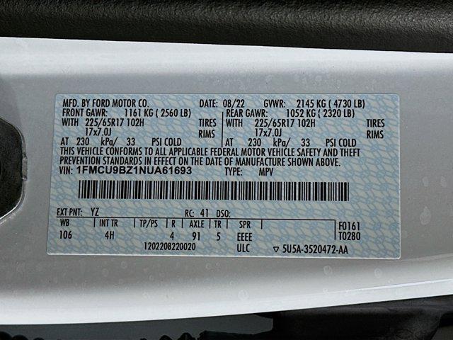 used 2022 Ford Escape car, priced at $20,597