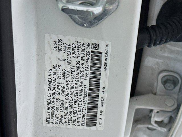 used 2024 Honda Civic car, priced at $24,797