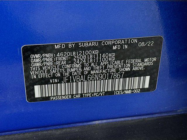 used 2022 Subaru WRX car, priced at $28,197