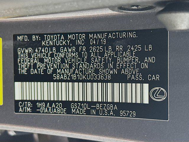 used 2019 Lexus ES 350 car, priced at $29,997