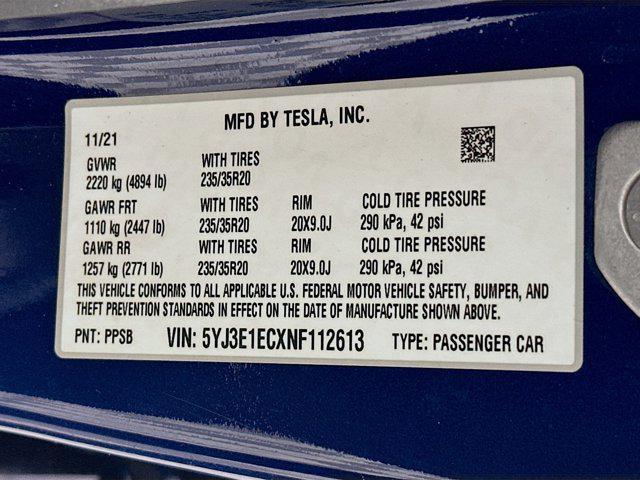 used 2022 Tesla Model 3 car, priced at $28,299