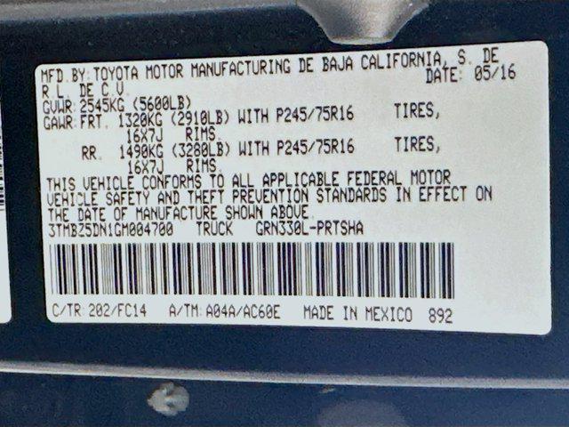 used 2016 Toyota Tacoma car, priced at $23,899