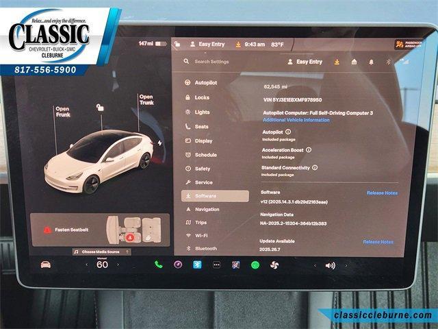 used 2021 Tesla Model 3 car, priced at $23,900