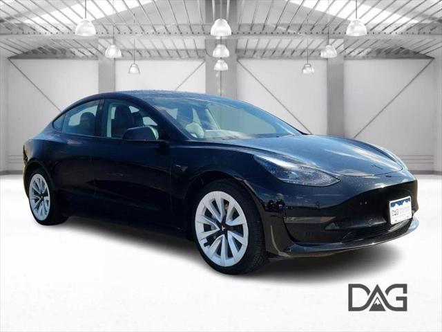 used 2022 Tesla Model 3 car, priced at $23,995