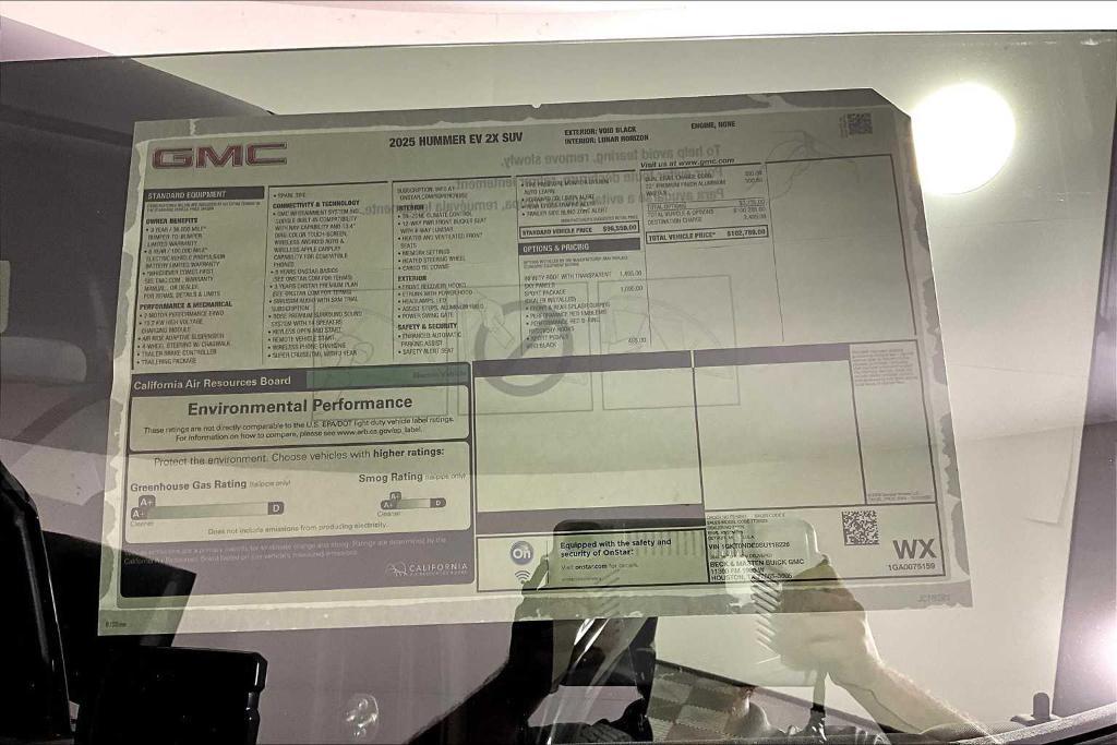 new 2025 GMC HUMMER EV SUV car, priced at $91,558