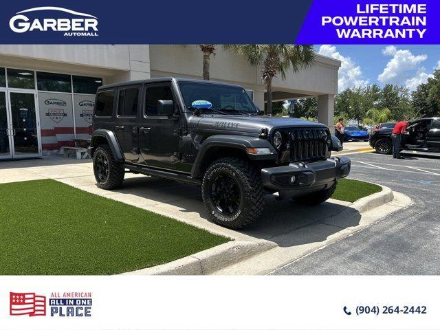 used 2021 Jeep Wrangler Unlimited car, priced at $34,624