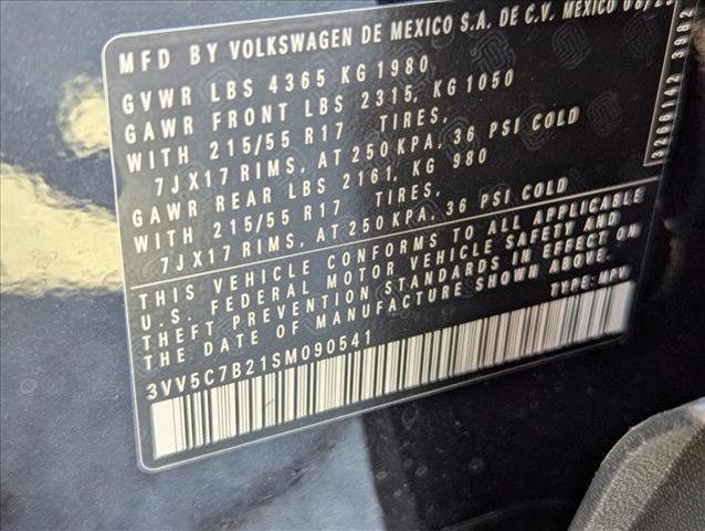 new 2025 Volkswagen Taos car, priced at $25,021