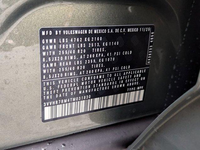 new 2026 Volkswagen Tiguan car, priced at $40,687