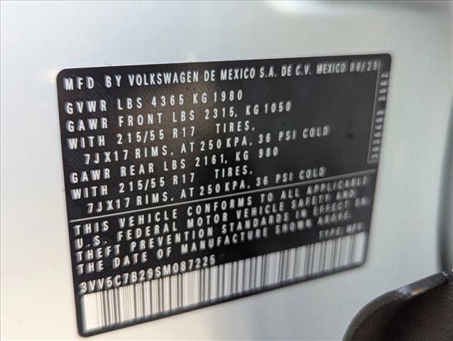 new 2025 Volkswagen Taos car, priced at $25,021