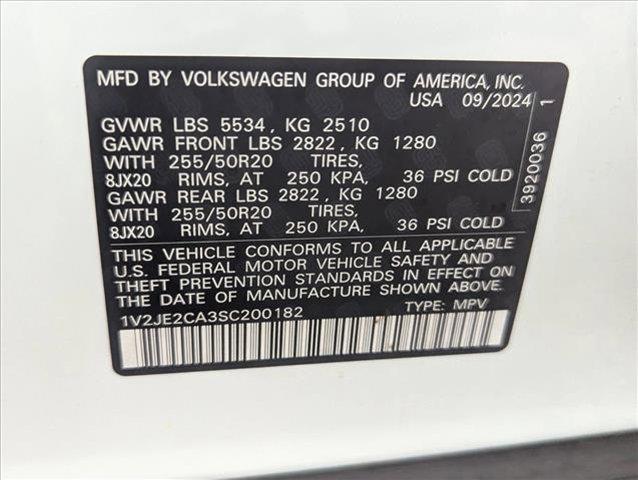 used 2025 Volkswagen Atlas Cross Sport car, priced at $36,376