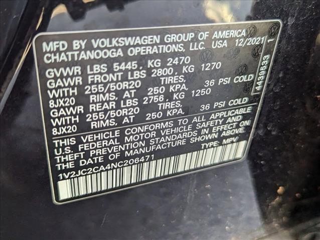 used 2022 Volkswagen Atlas Cross Sport car, priced at $24,435