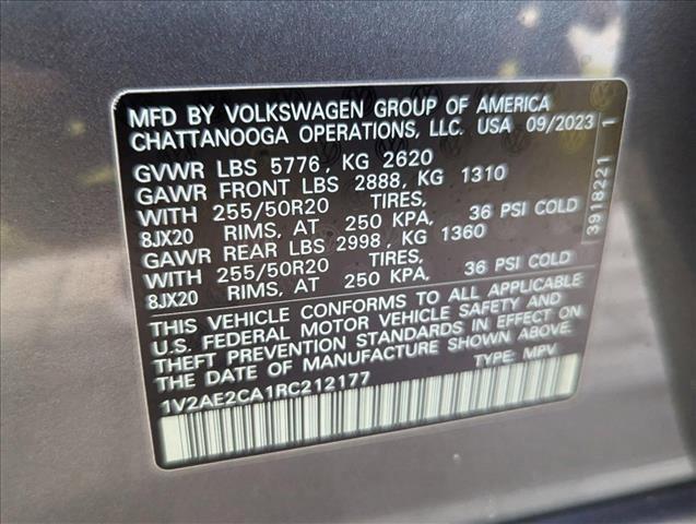 new 2024 Volkswagen Atlas Cross Sport car, priced at $47,791