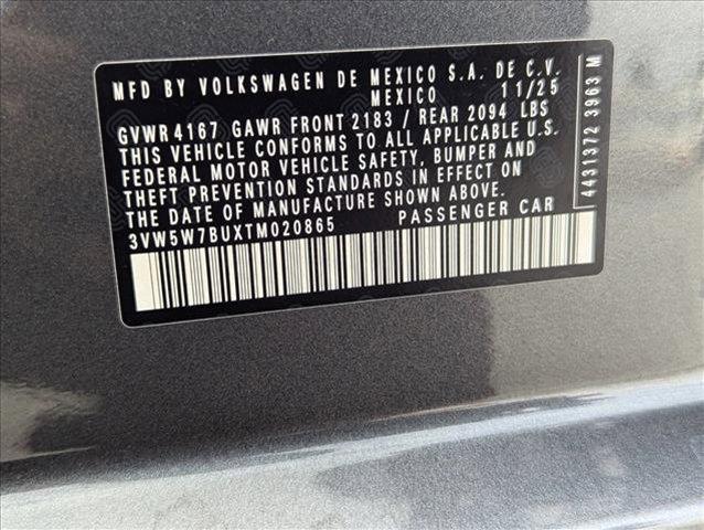 new 2026 Volkswagen Jetta car, priced at $25,791