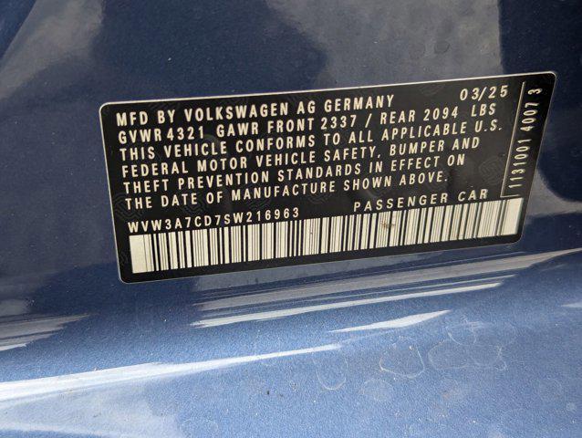 new 2025 Volkswagen Golf GTI car, priced at $40,755