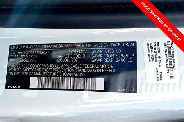 new 2025 Volvo XC90 car, priced at $58,350