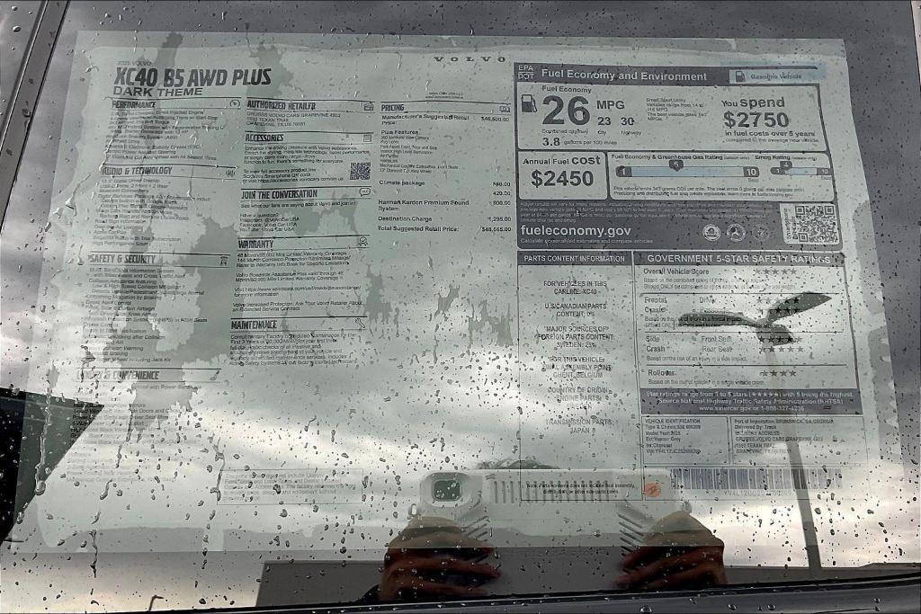 new 2025 Volvo XC40 car, priced at $48,565