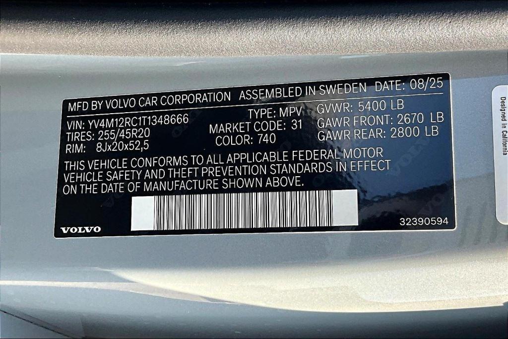 new 2026 Volvo XC60 car, priced at $57,985