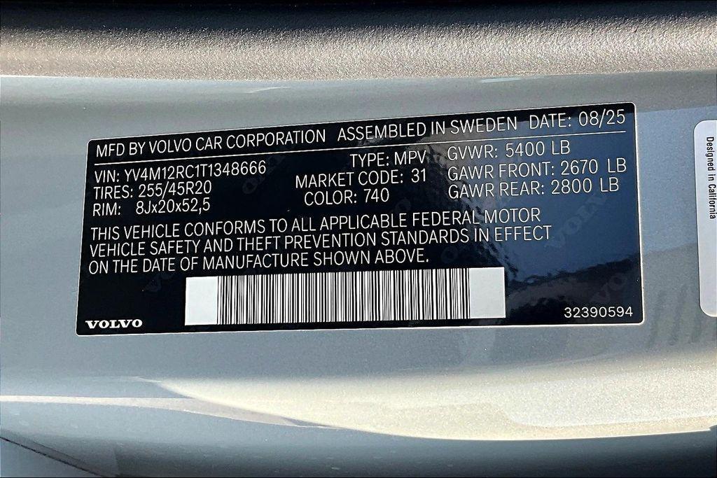 new 2026 Volvo XC60 car, priced at $57,985