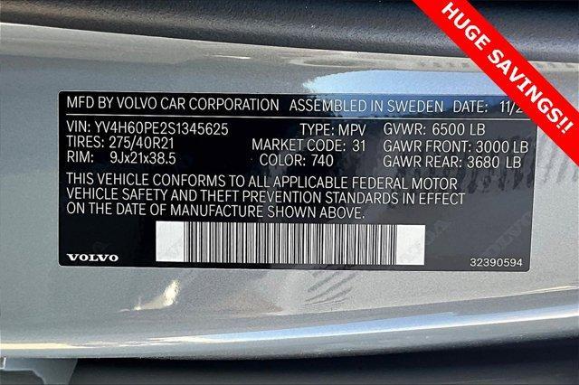 new 2025 Volvo XC90 Plug-In Hybrid car, priced at $74,500
