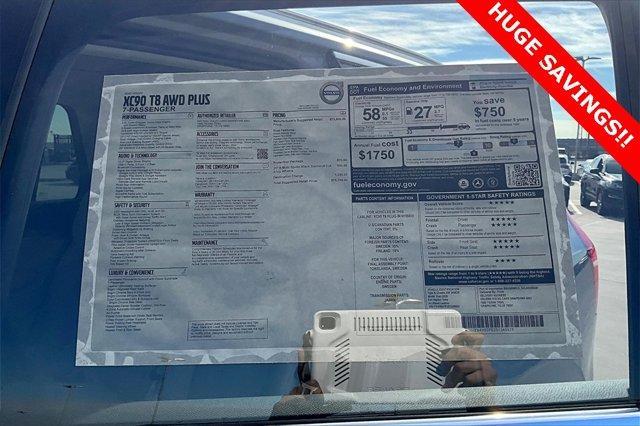 new 2025 Volvo XC90 Plug-In Hybrid car, priced at $74,500