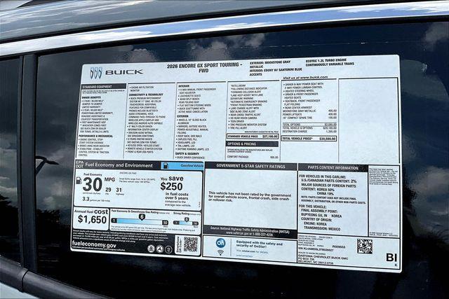 new 2026 Buick Encore GX car, priced at $26,580