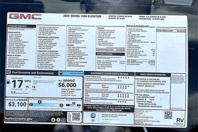 new 2025 GMC Sierra 1500 car, priced at $56,875
