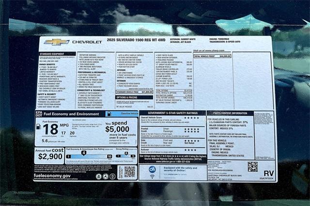 new 2025 Chevrolet Silverado 1500 car, priced at $38,560