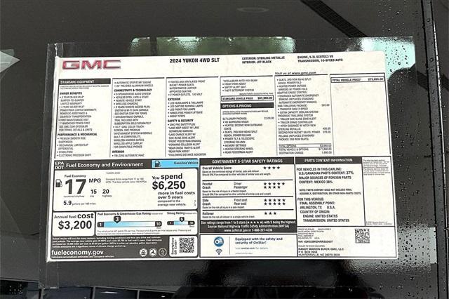 new 2024 GMC Yukon car, priced at $71,855