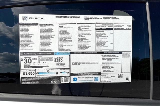 new 2026 Buick Envista car, priced at $28,985
