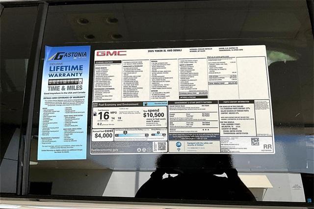 new 2025 GMC Yukon XL car, priced at $89,235