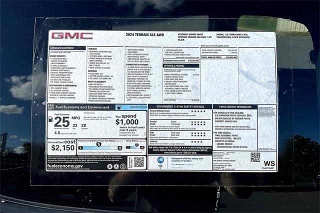 new 2024 GMC Terrain car, priced at $29,070