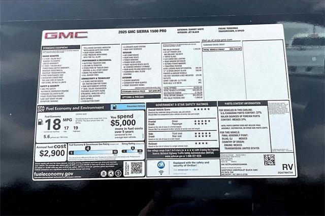 new 2025 GMC Sierra 1500 car, priced at $44,150