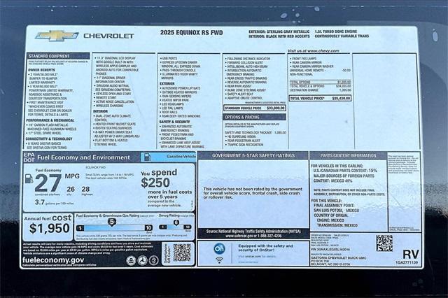 new 2025 Chevrolet Equinox car, priced at $35,430