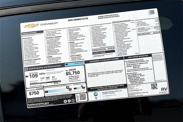 new 2025 Chevrolet Equinox EV car, priced at $46,334
