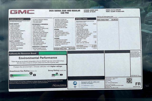new 2025 GMC Sierra 2500 car, priced at $47,085