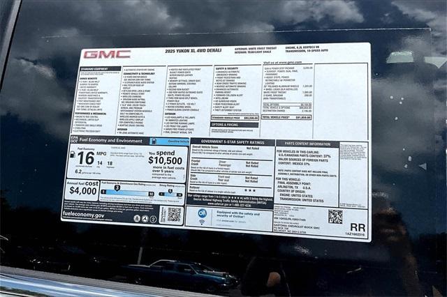 new 2025 GMC Yukon XL car, priced at $89,859