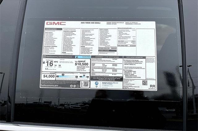 new 2025 GMC Yukon car, priced at $87,260