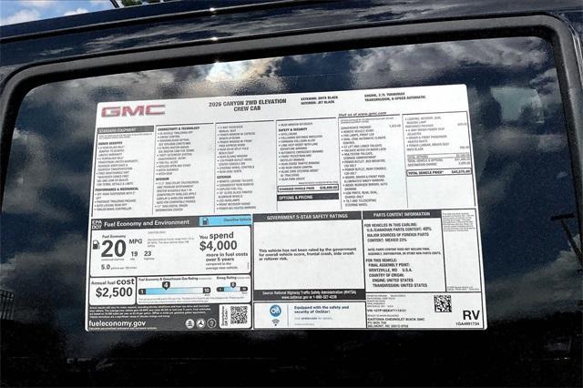 new 2026 GMC Canyon car, priced at $42,575