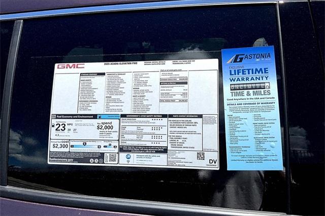 new 2025 GMC Acadia car, priced at $42,990