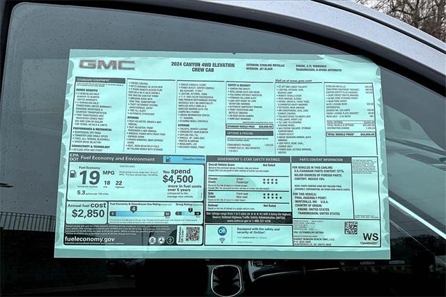 new 2024 GMC Canyon car, priced at $43,800