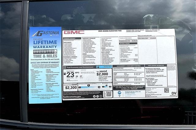 new 2025 GMC Acadia car, priced at $45,689