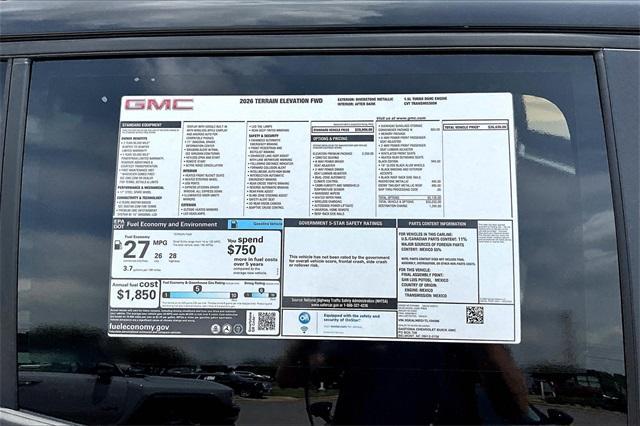 new 2026 GMC Terrain car, priced at $36,430