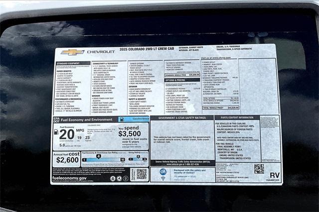 new 2025 Chevrolet Colorado car, priced at $41,535