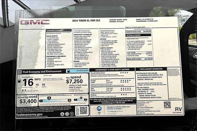 new 2024 GMC Yukon XL car, priced at $62,790