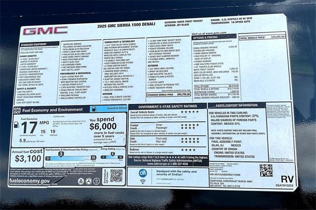 new 2025 GMC Sierra 1500 car, priced at $68,855