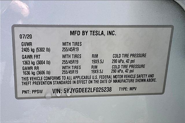 used 2020 Tesla Model Y car, priced at $28,500